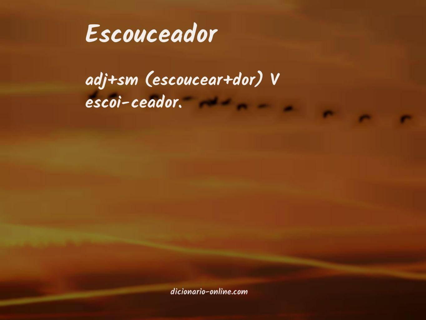 Significado de escouceador