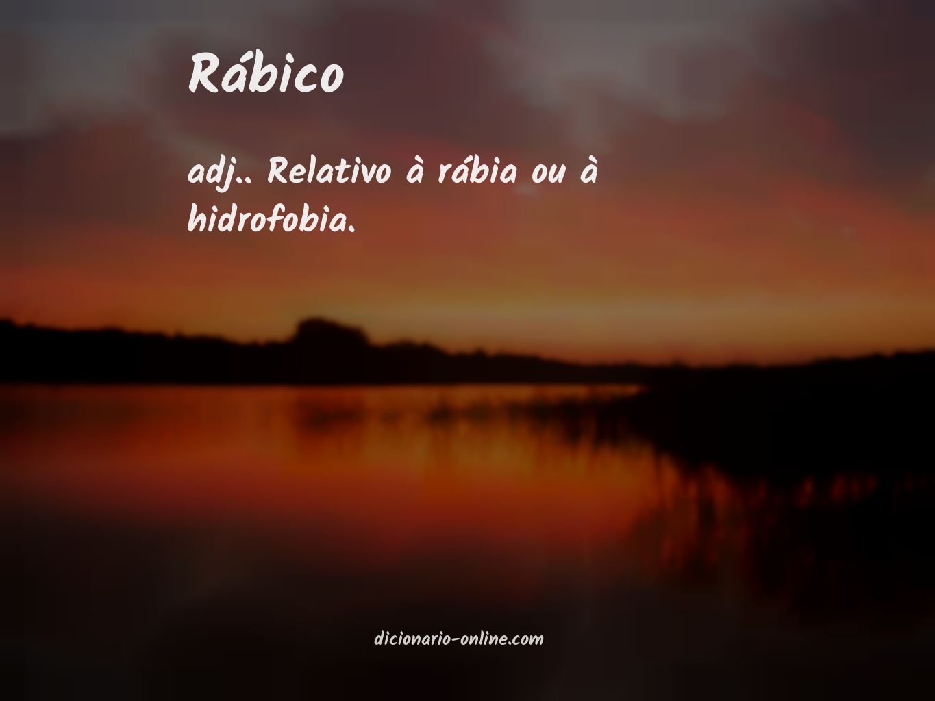 Significado de rábico