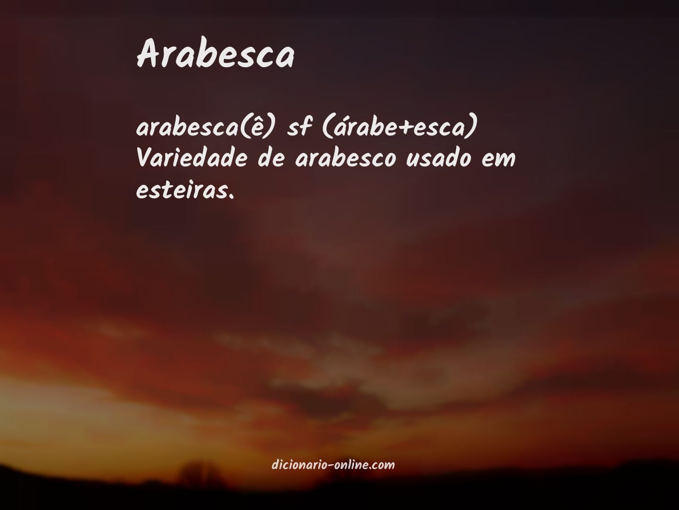 Significado de arabesca