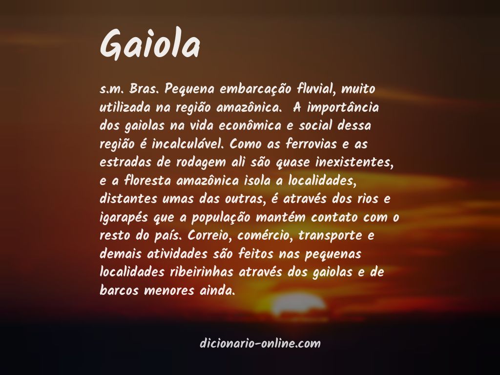 Significado de gaiola