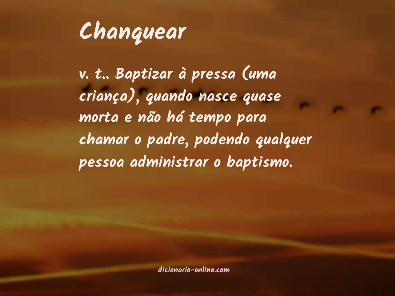 Significado de chanquear