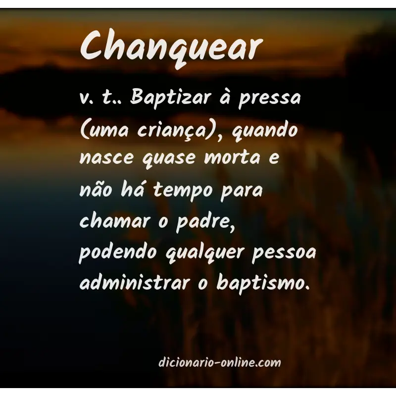 Significado de chanquear