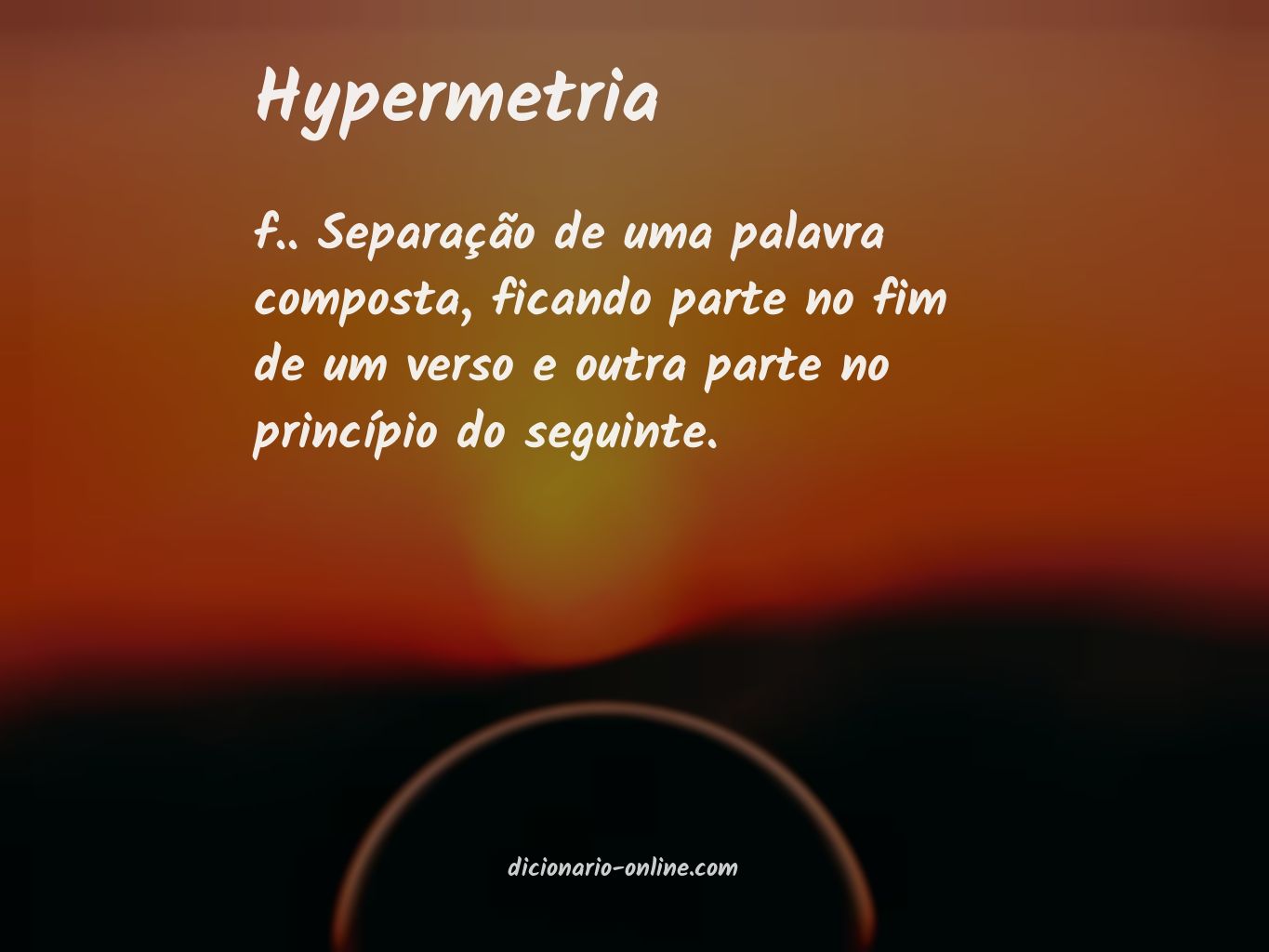Significado de hypermetria