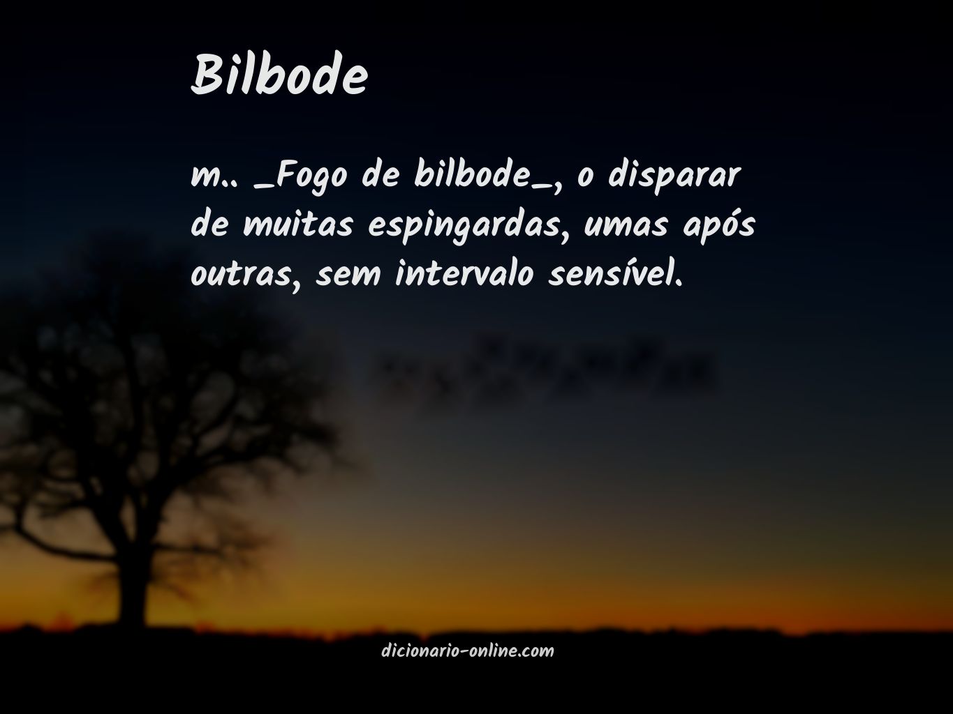 Significado de bilbode