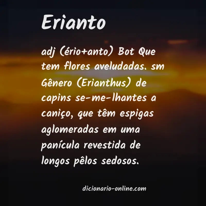 Significado de erianto