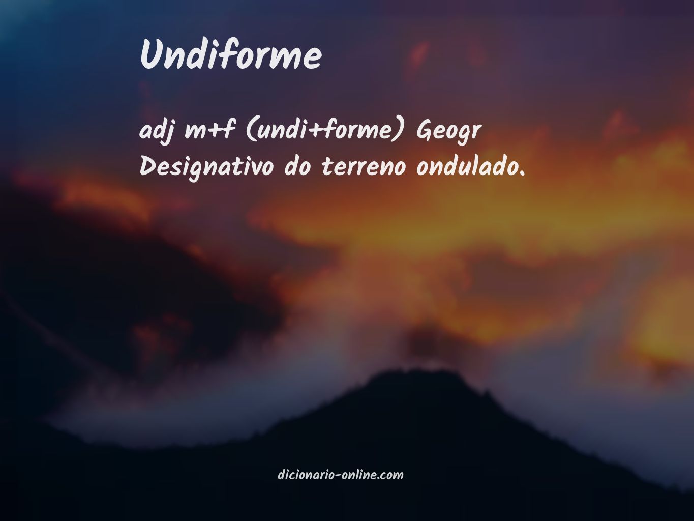 Significado de undiforme