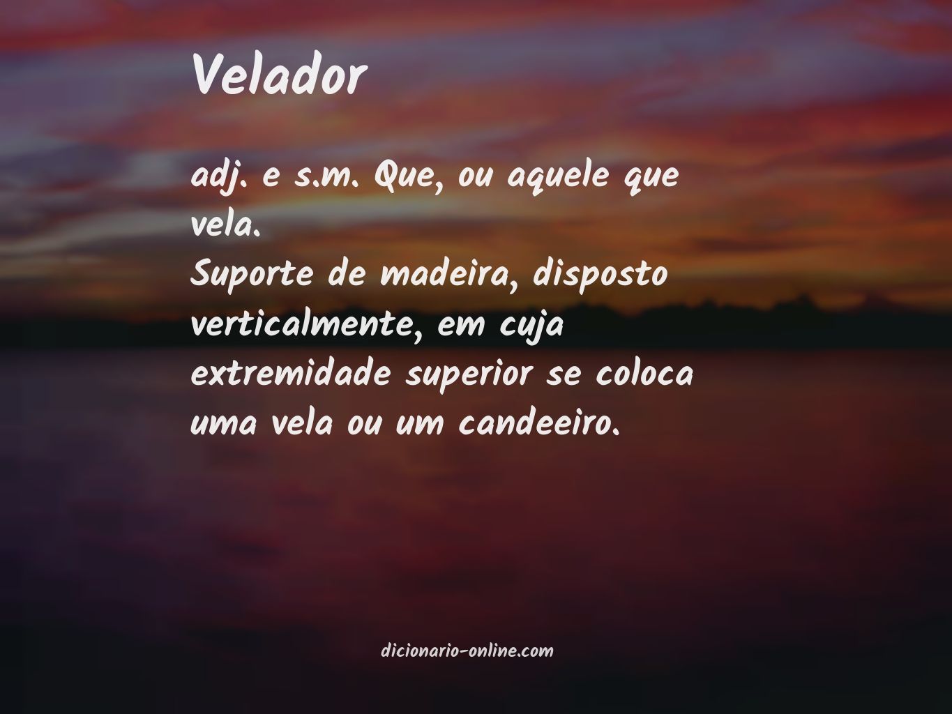 Significado de velador