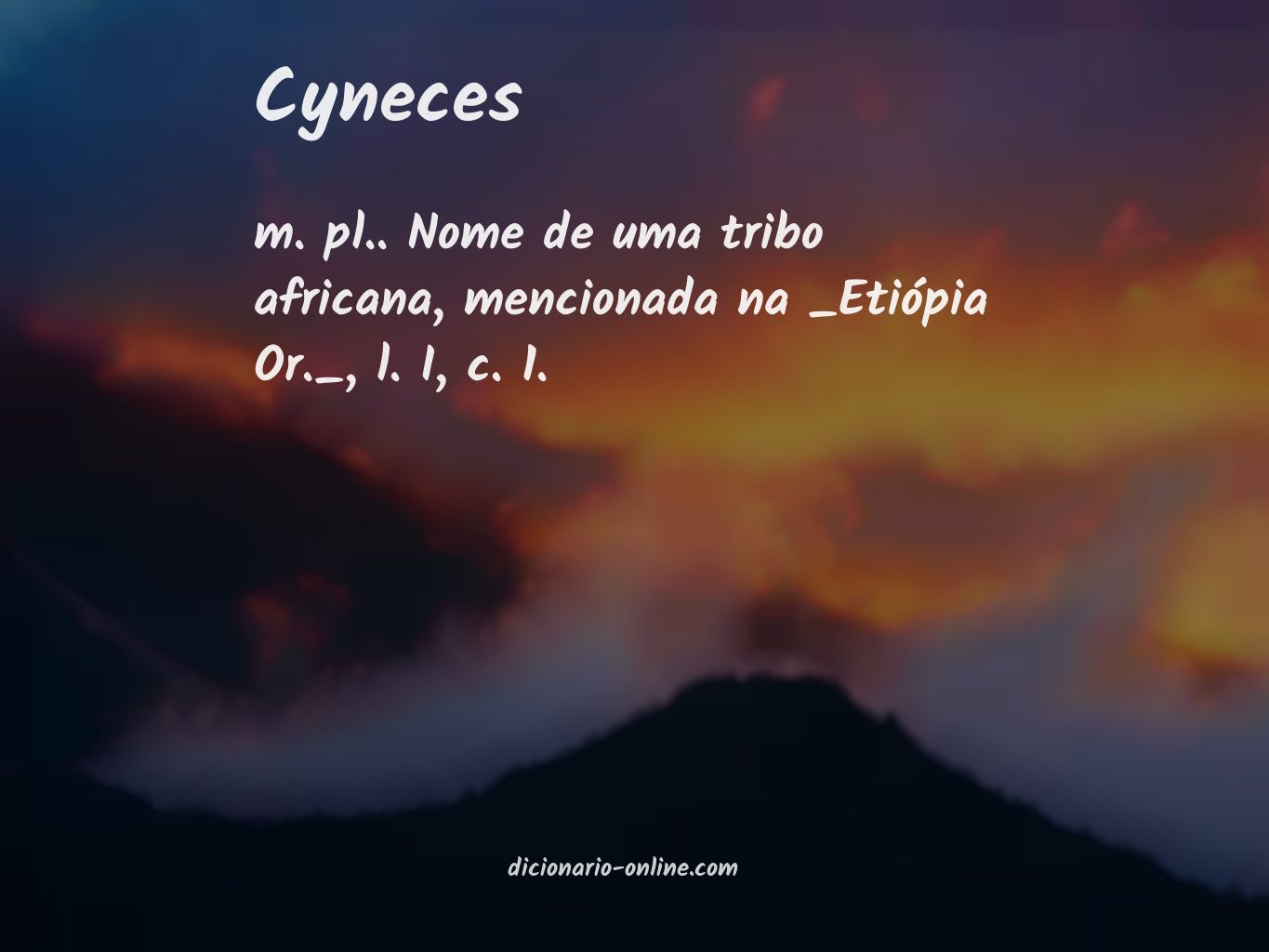 Significado de cyneces