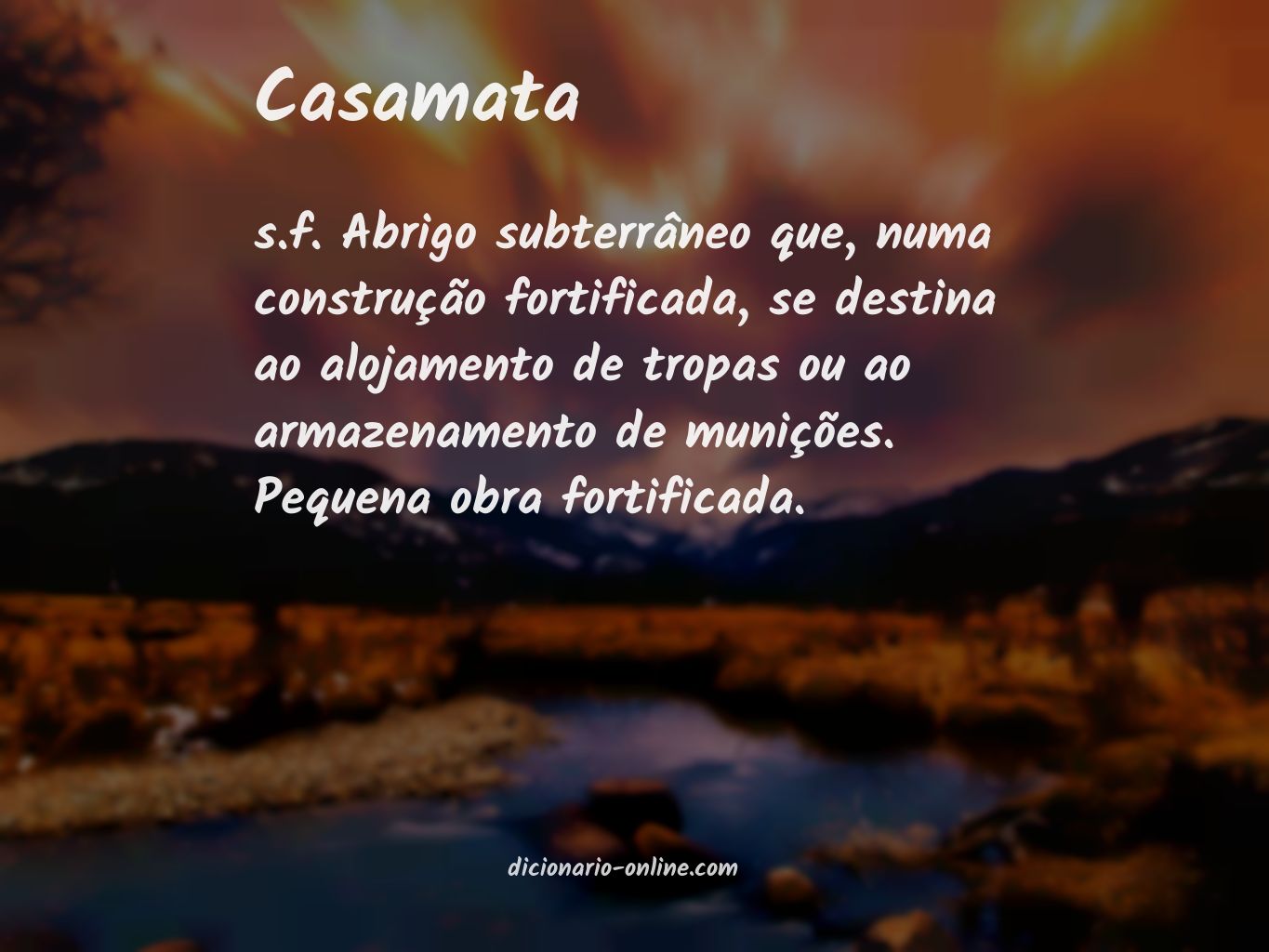 Significado de casamata