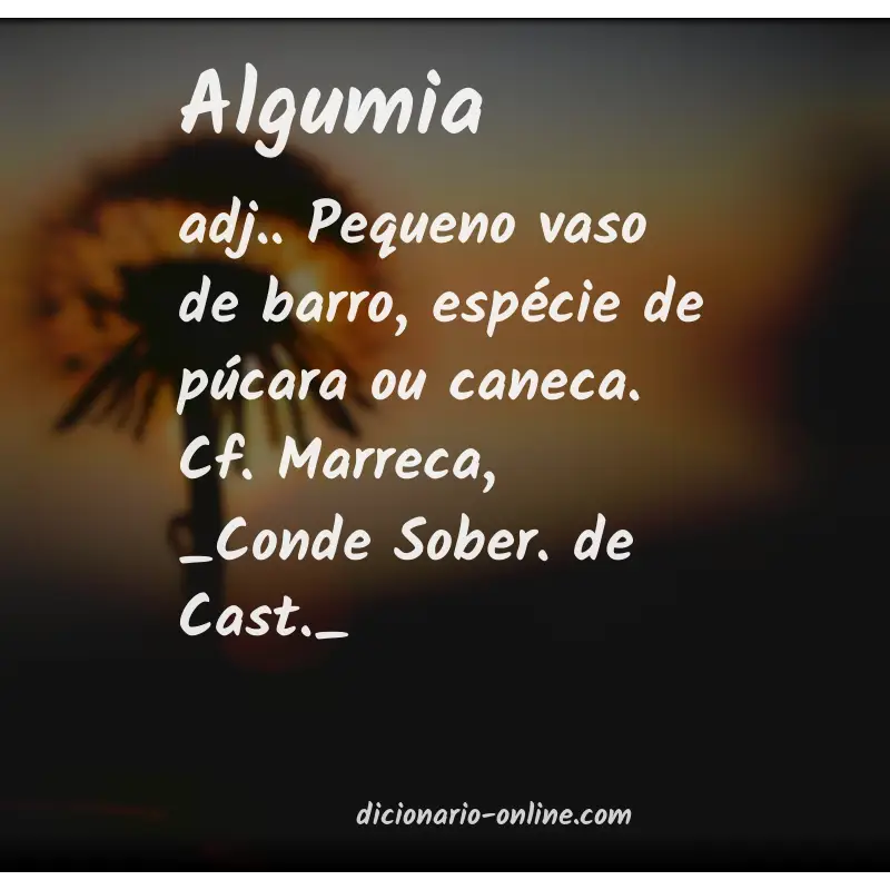 Significado de algumia