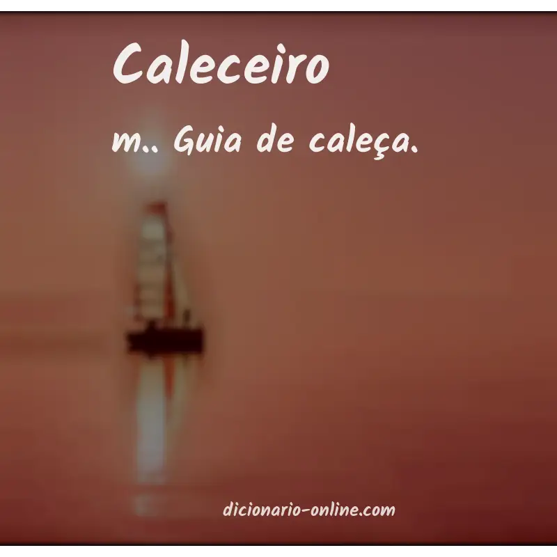 Significado de caleceiro
