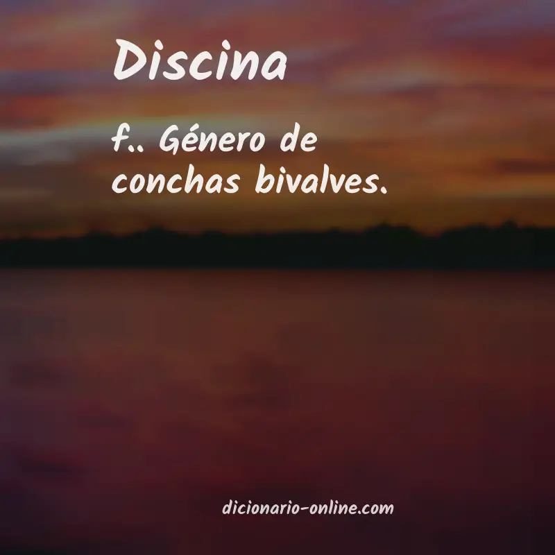 Significado de discina