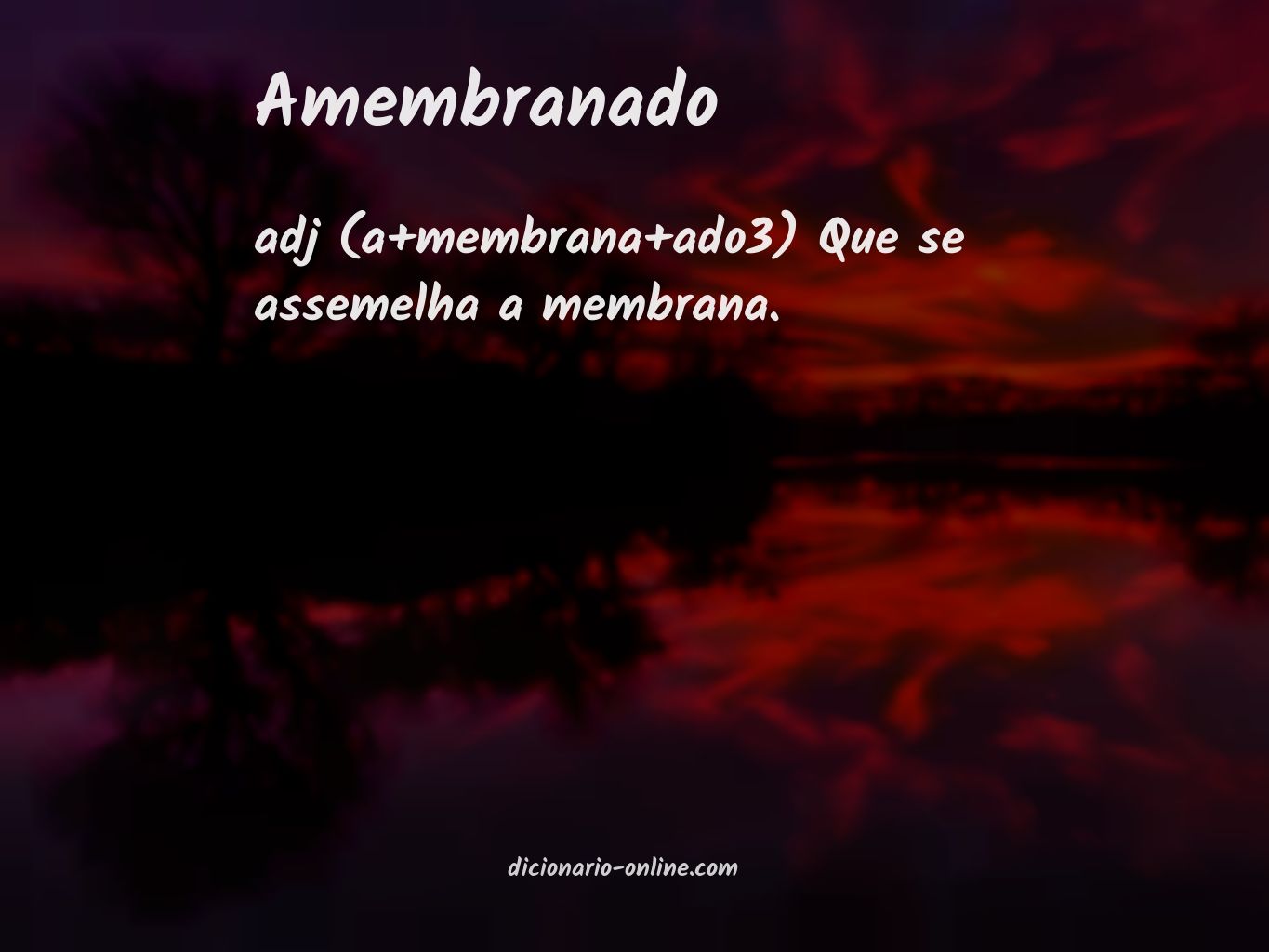 Significado de amembranado