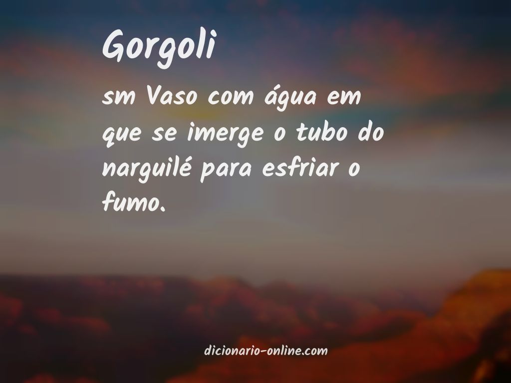 Significado de gorgoli