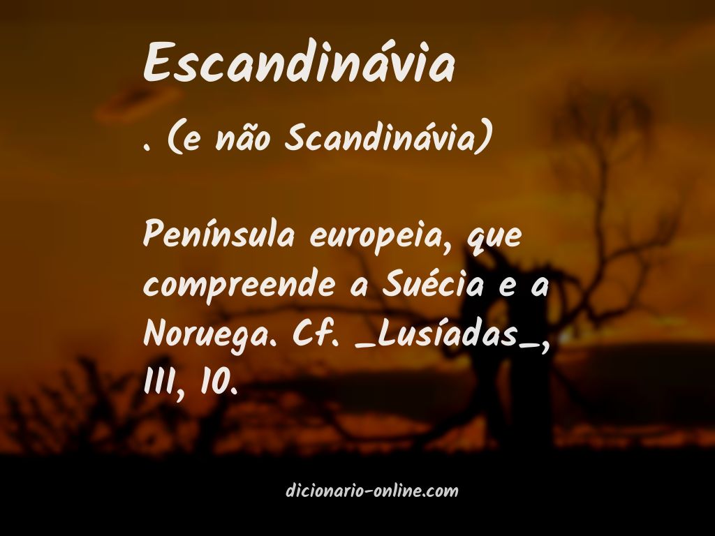 Significado de escandinávia