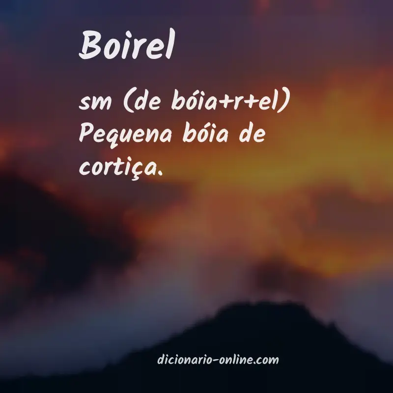 Significado de boirel