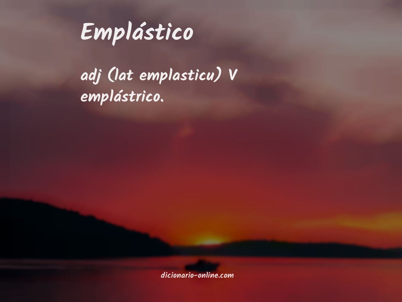 Significado de emplástico