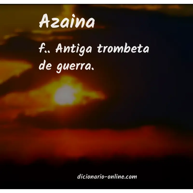 Significado de azaina