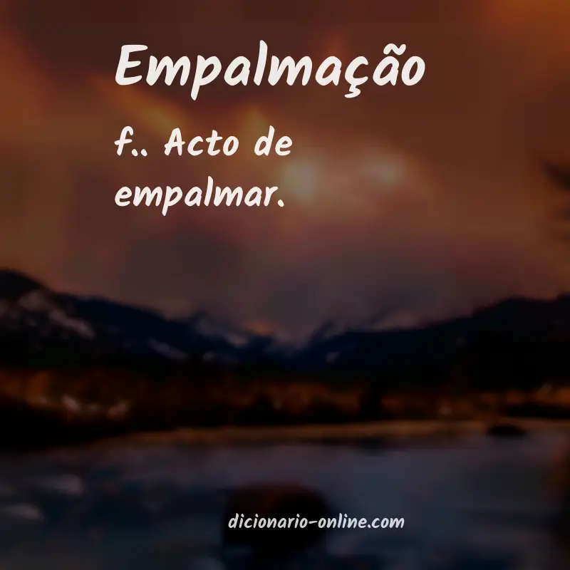Significado de empalmação