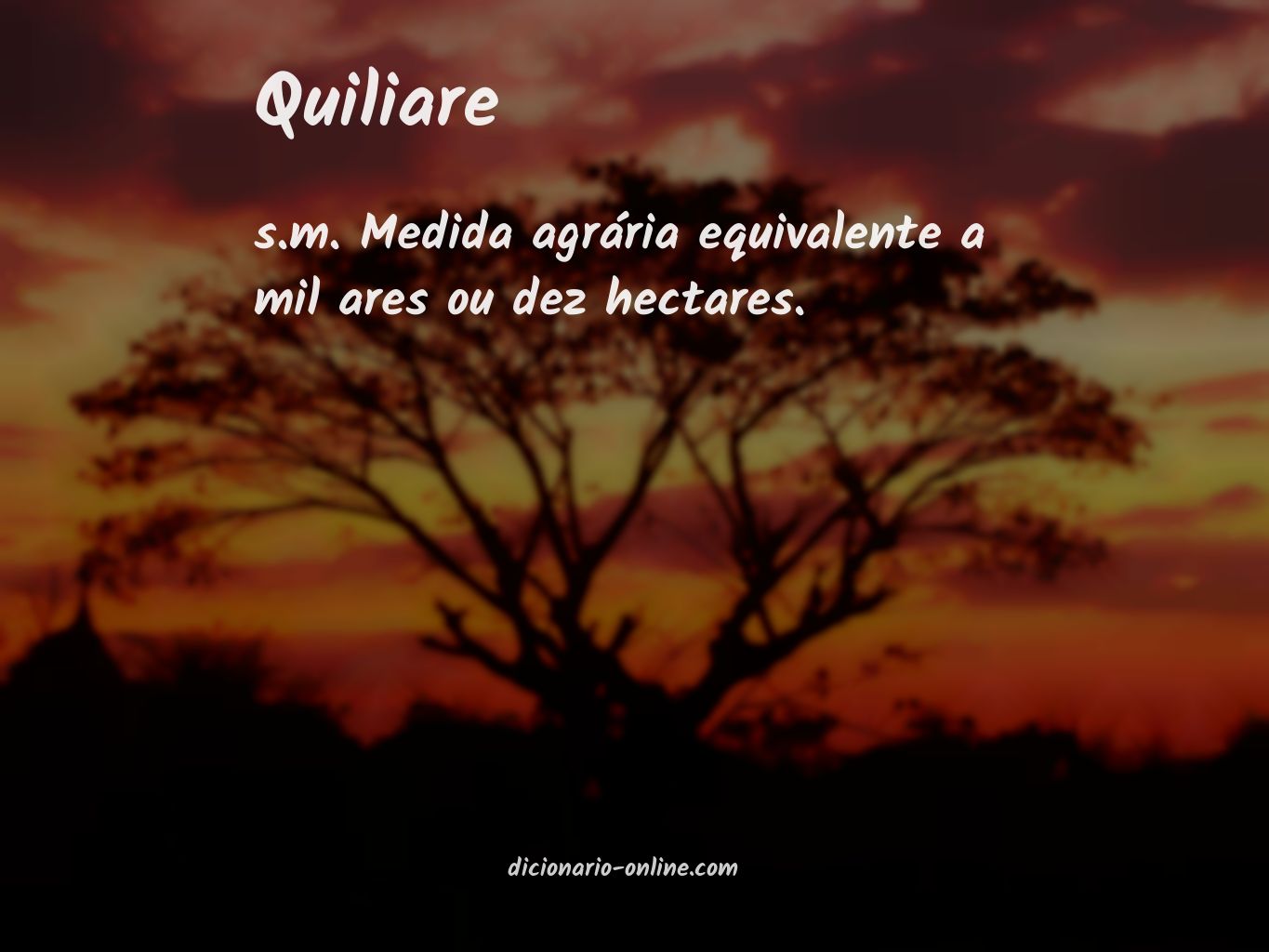 Significado de quiliare