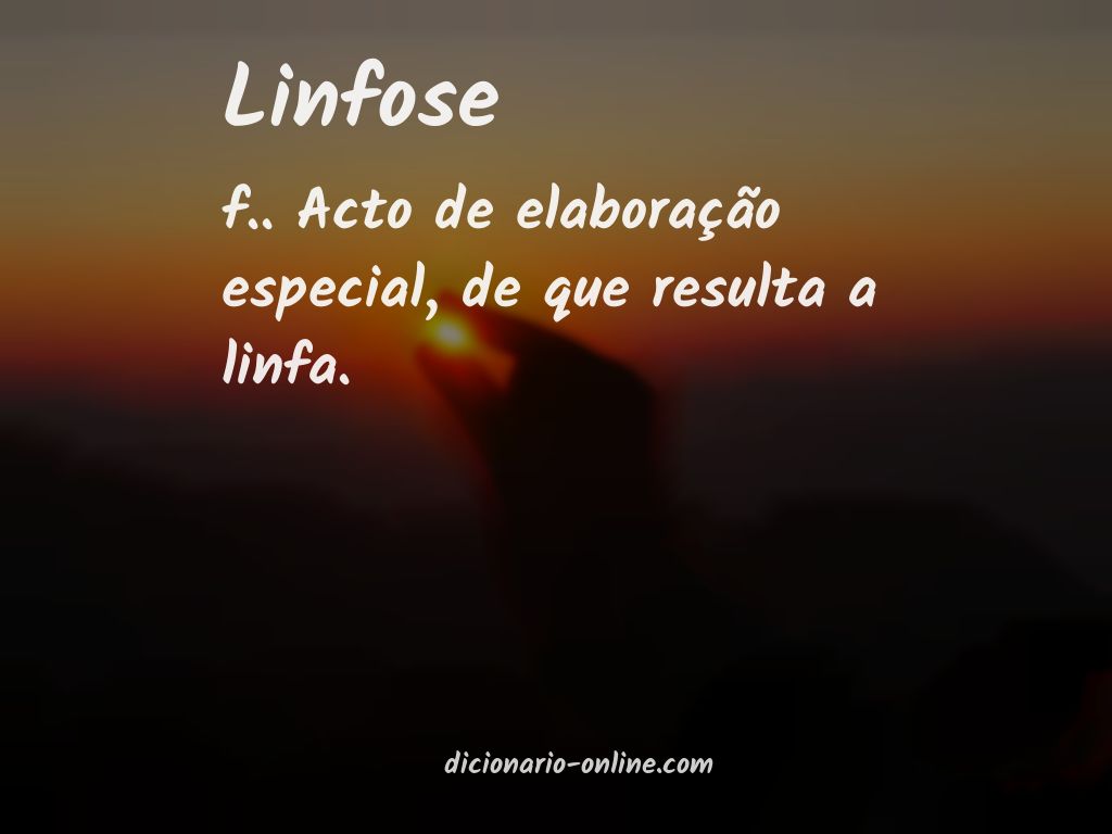 Significado de linfose