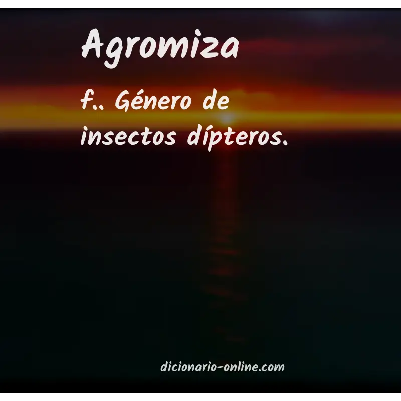 Significado de agromiza