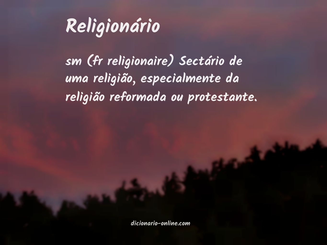 Significado de religionário