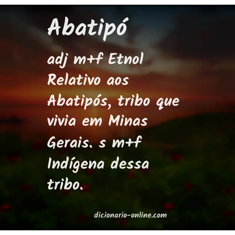 Significado de abatipó
