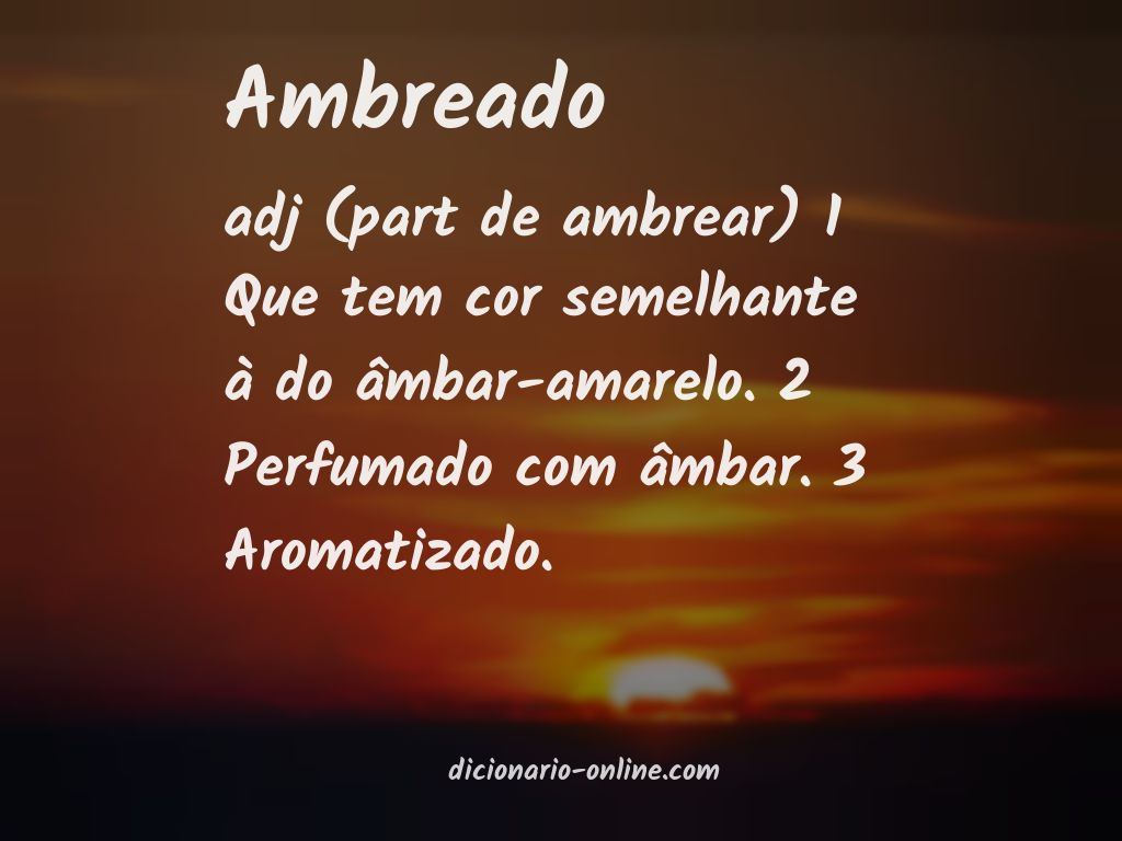 Significado de ambreado