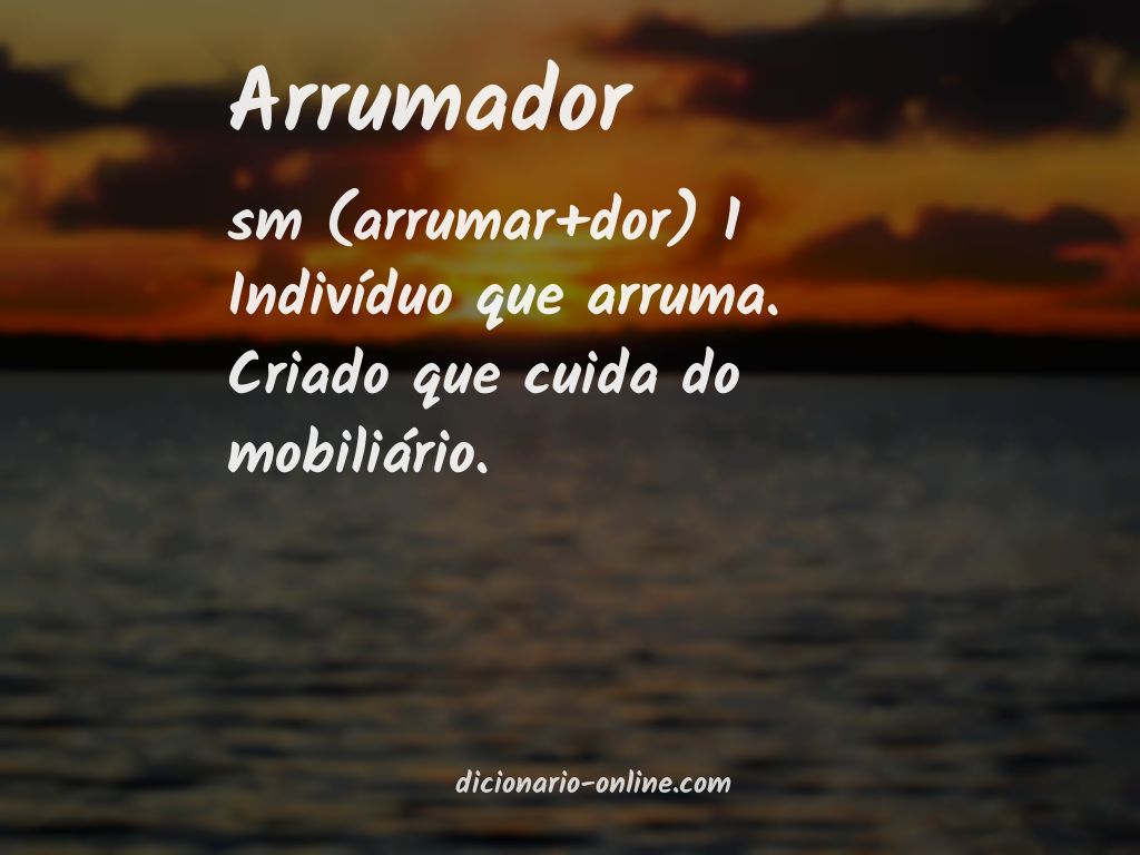 Significado de arrumador