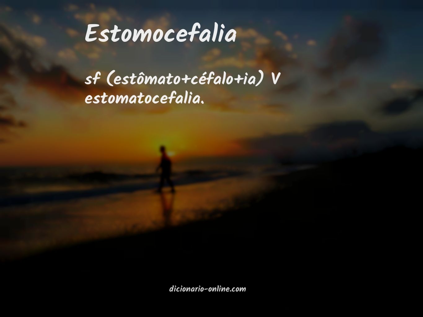 Significado de estomocefalia