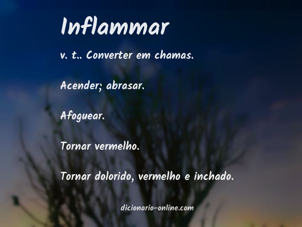 Significado de inflammar