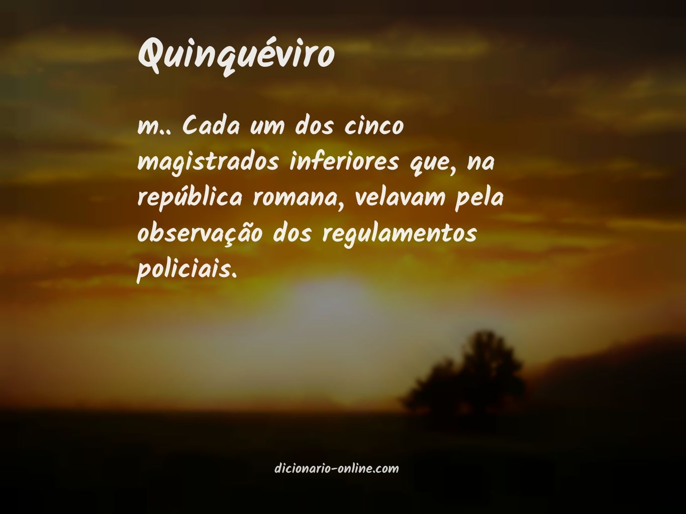 Significado de quinquéviro