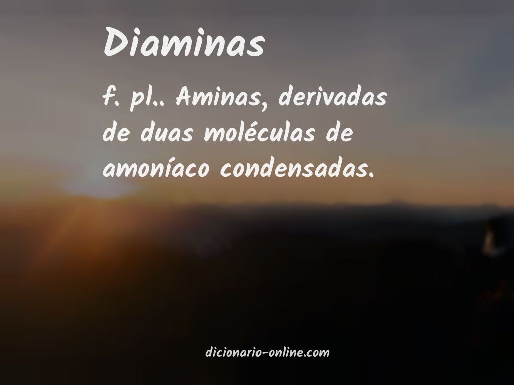 Significado de diaminas