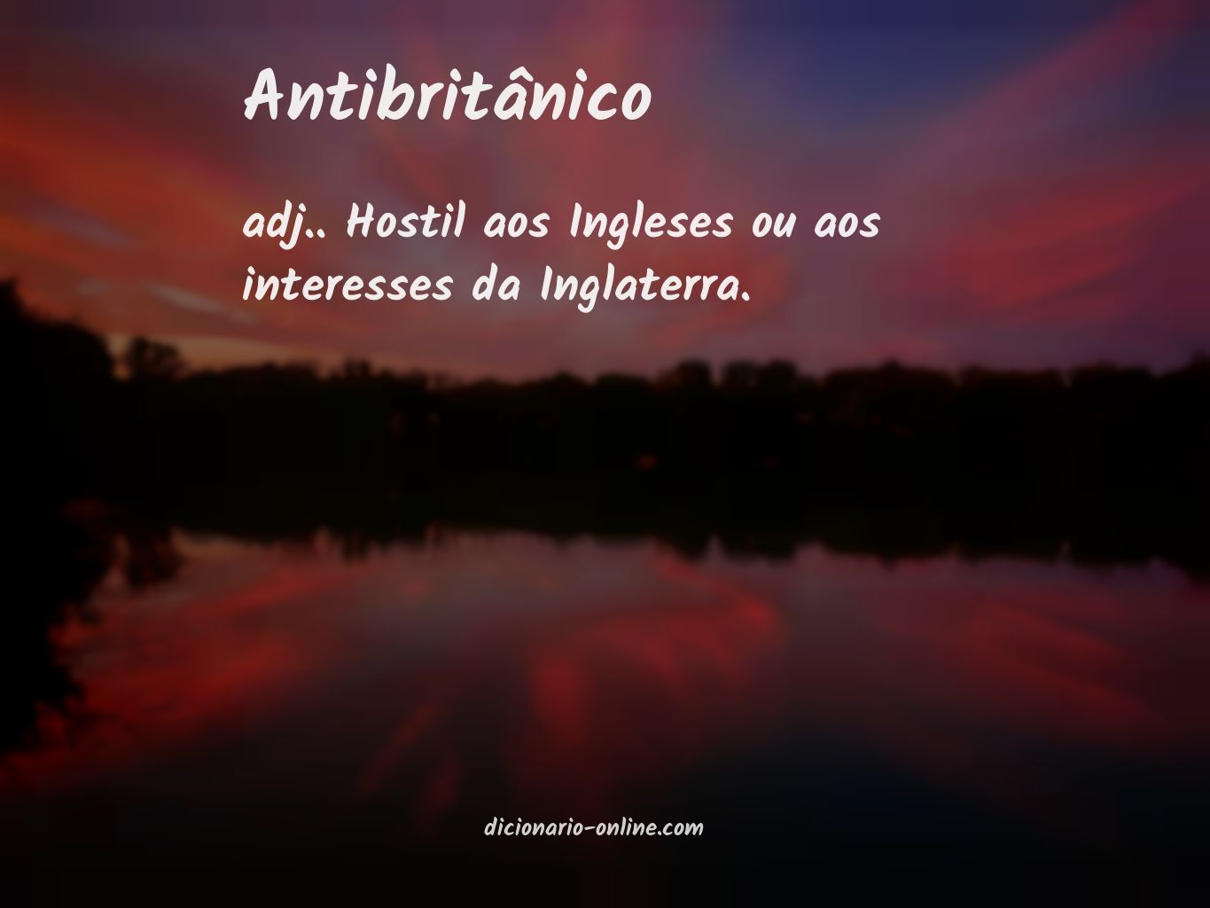 Significado de antibritânico