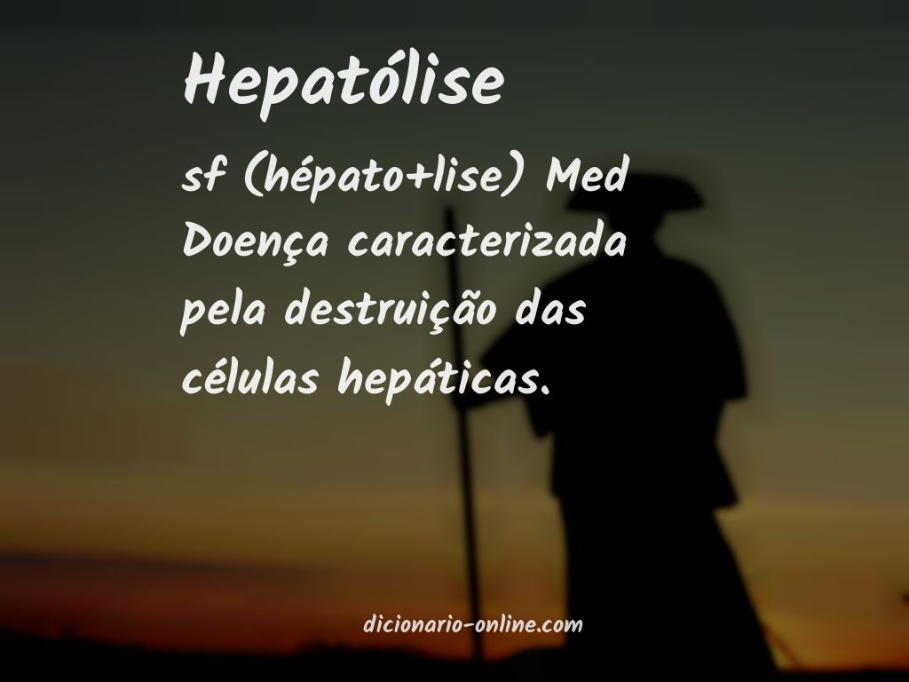 Significado de hepatólise