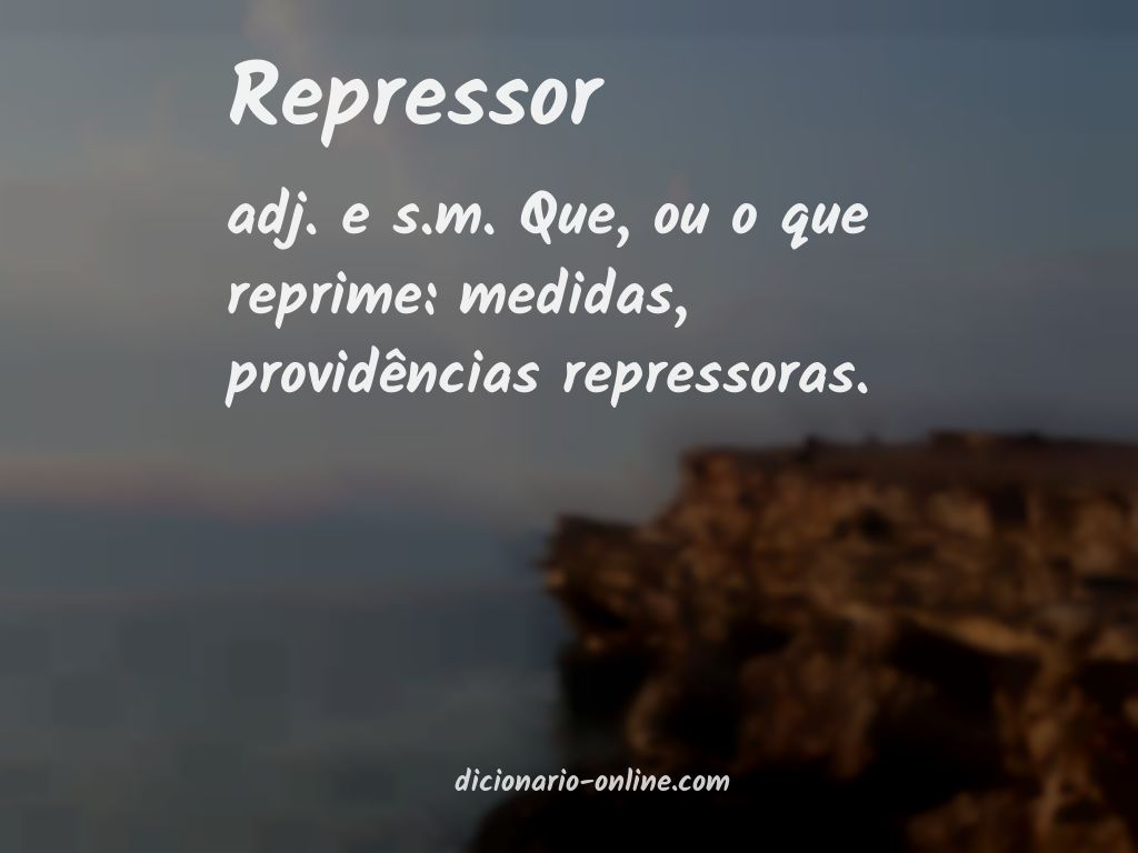 Significado de repressor