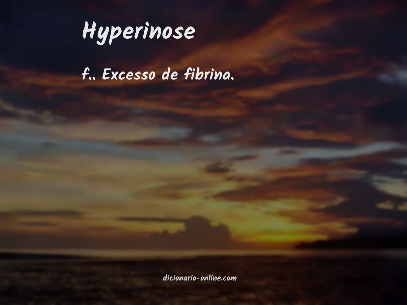 Significado de hyperinose