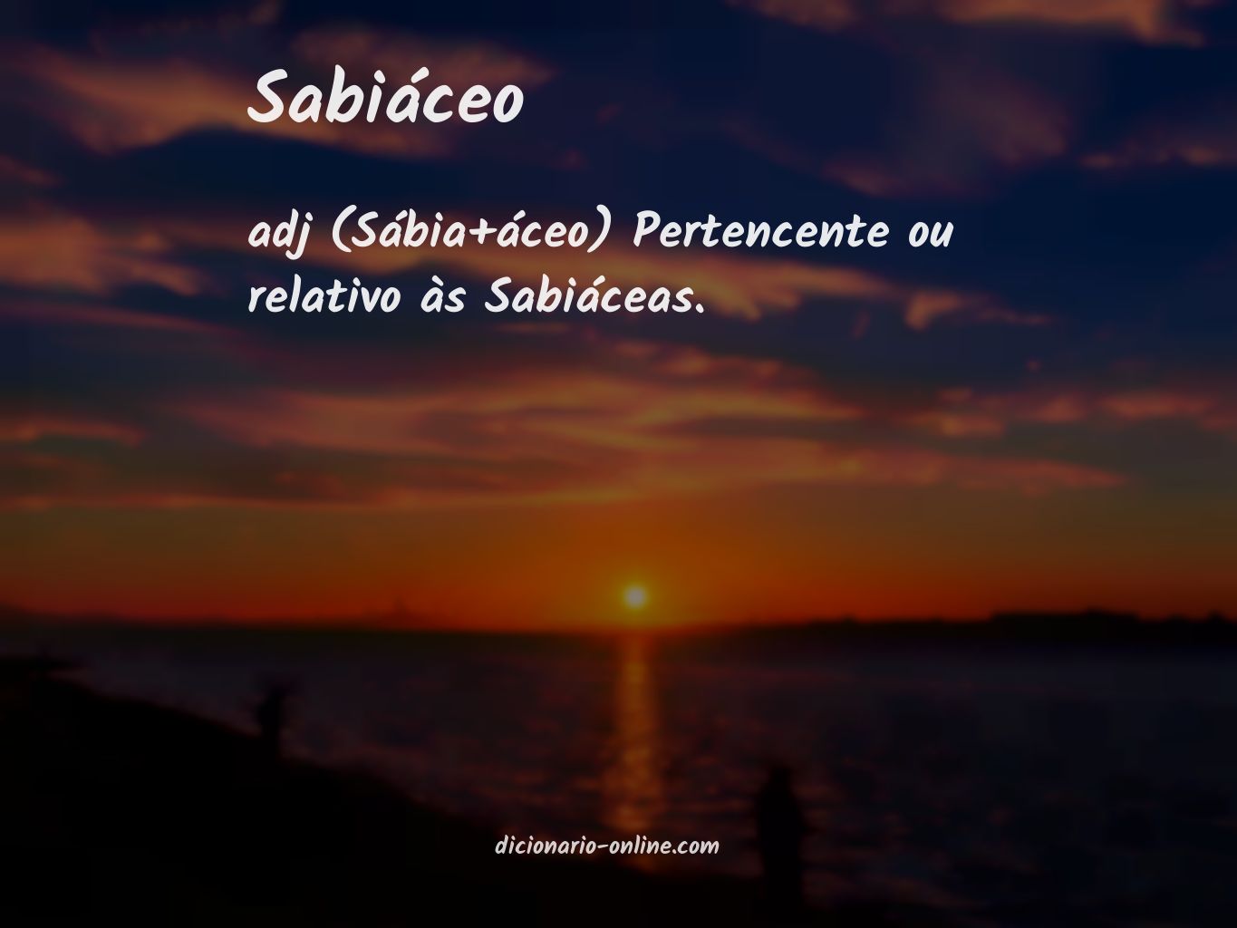 Significado de sabiáceo