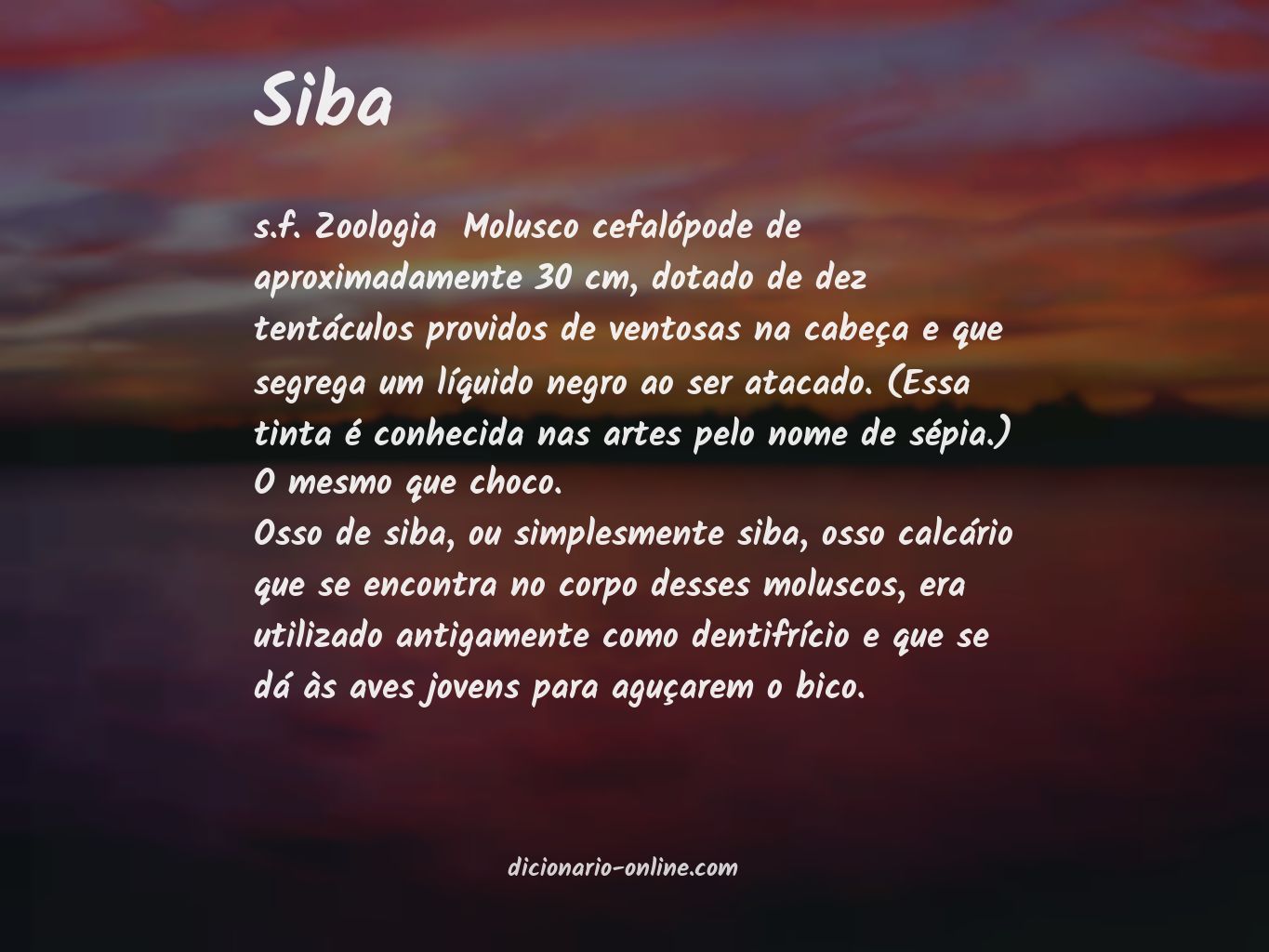 Significado de siba