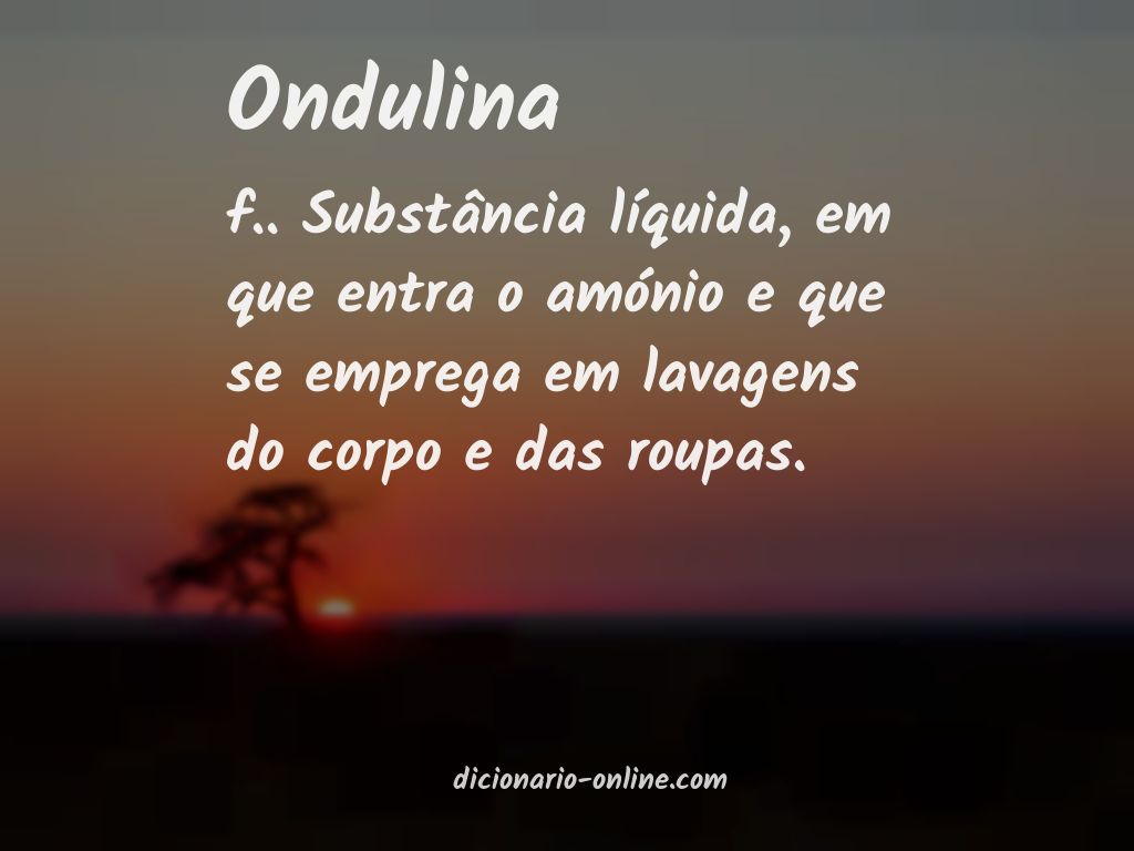 Significado de ondulina