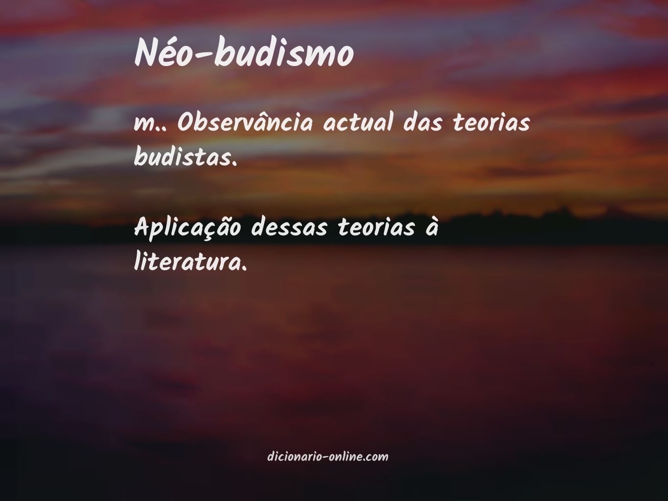 Significado de néo-budismo