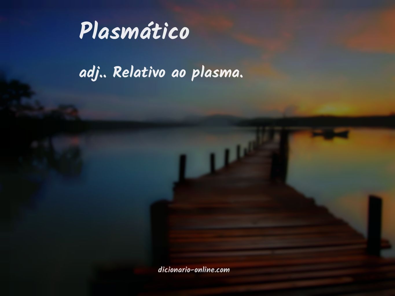 Significado de plasmático