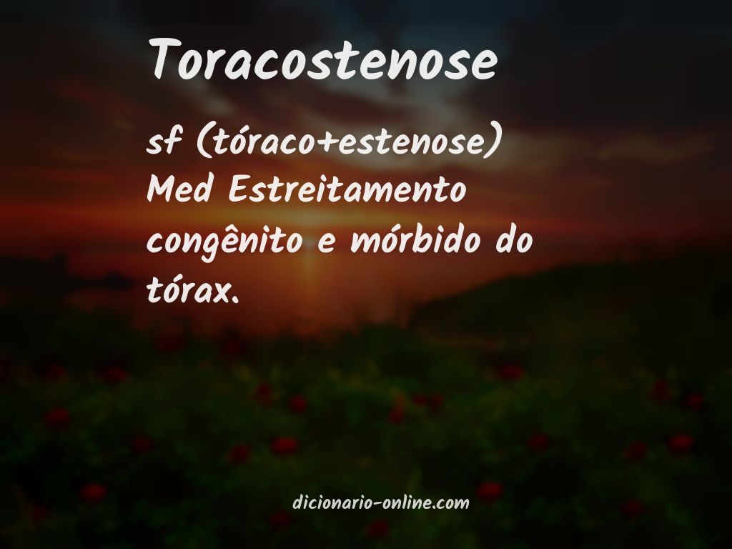 Significado de toracostenose