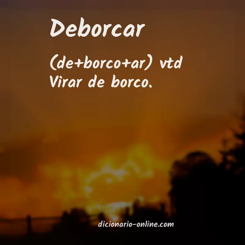 Significado de deborcar