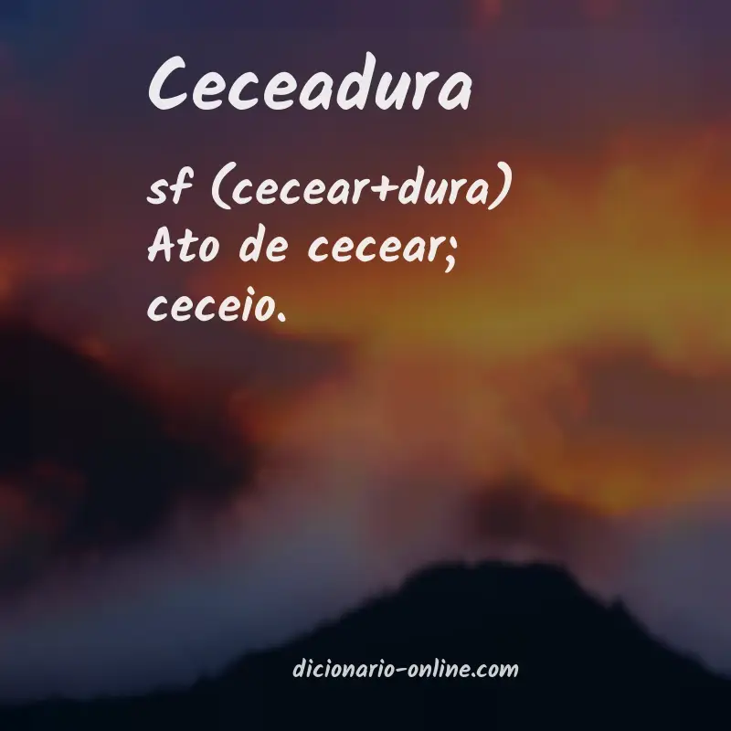 Significado de ceceadura