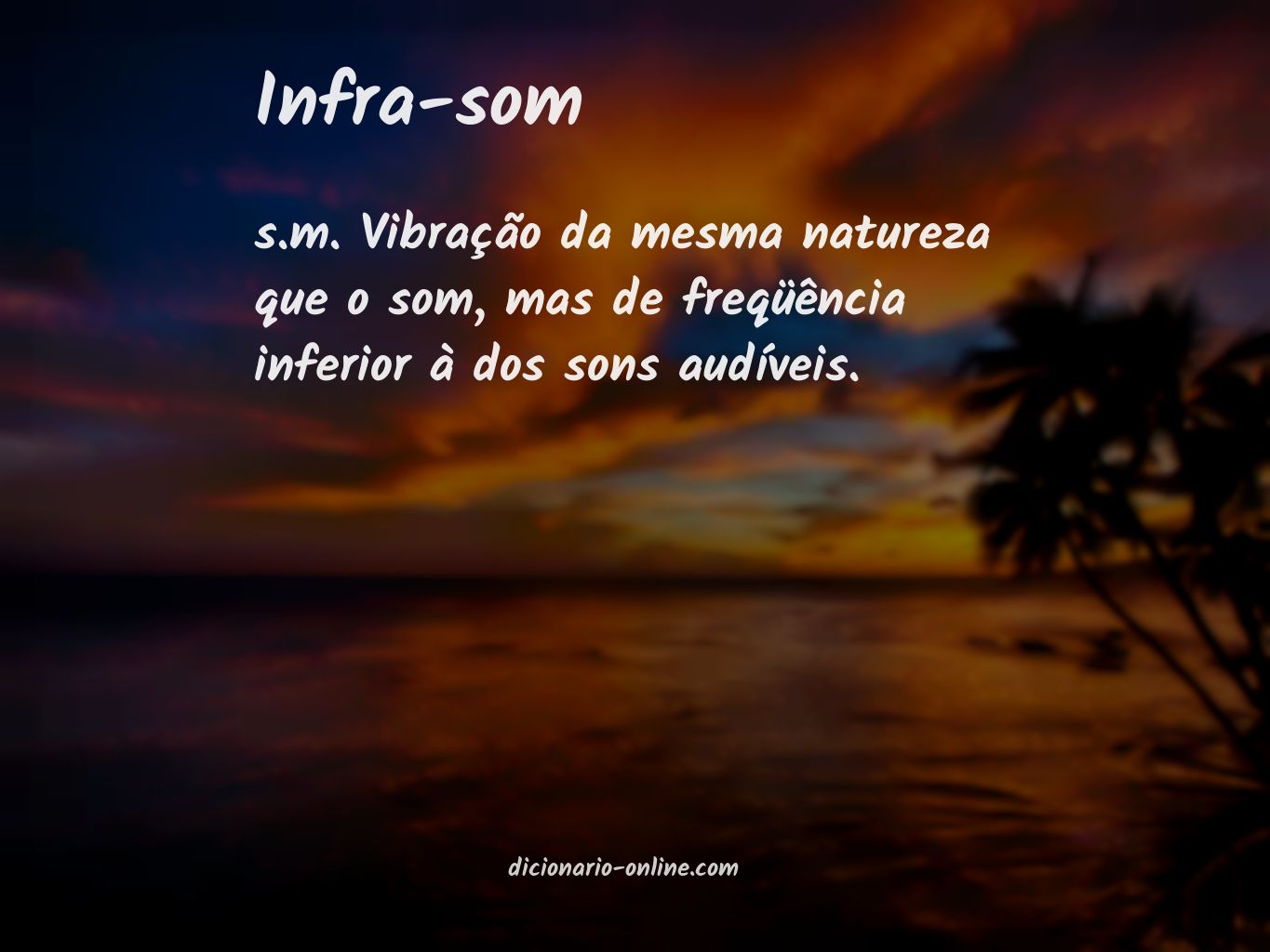 Significado de infra-som