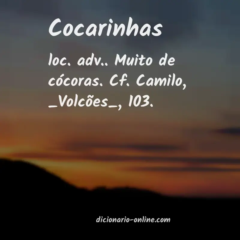 Significado de cocarinhas