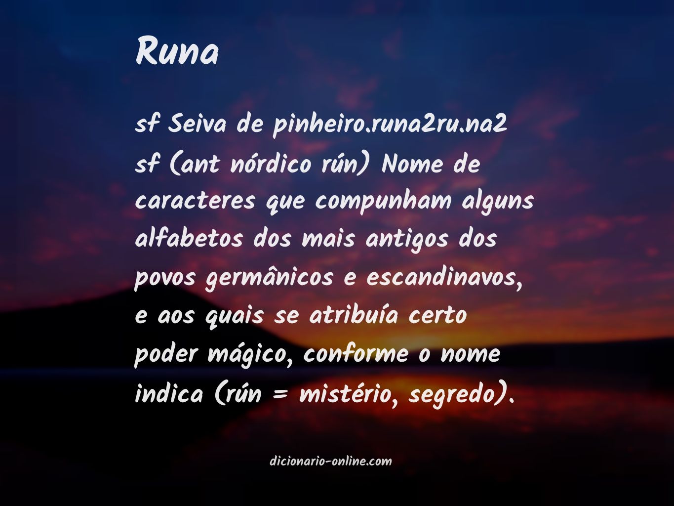 Significado de runa