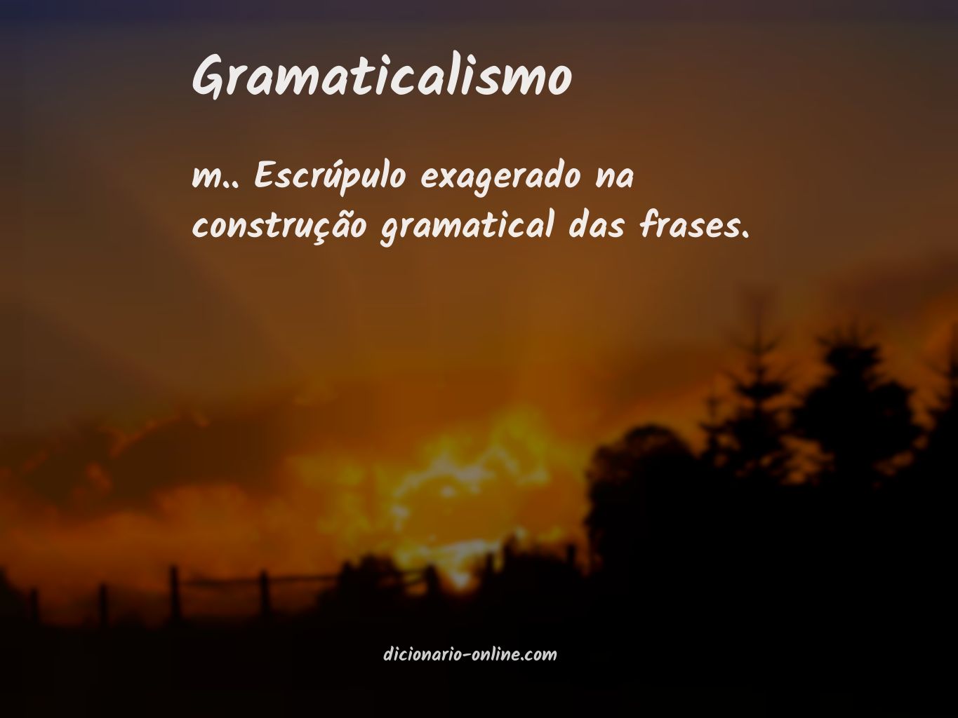 Significado de gramaticalismo